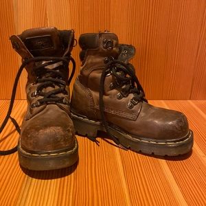 Dr. Martens Vintage airwair steel toe shoe lace up leather boot